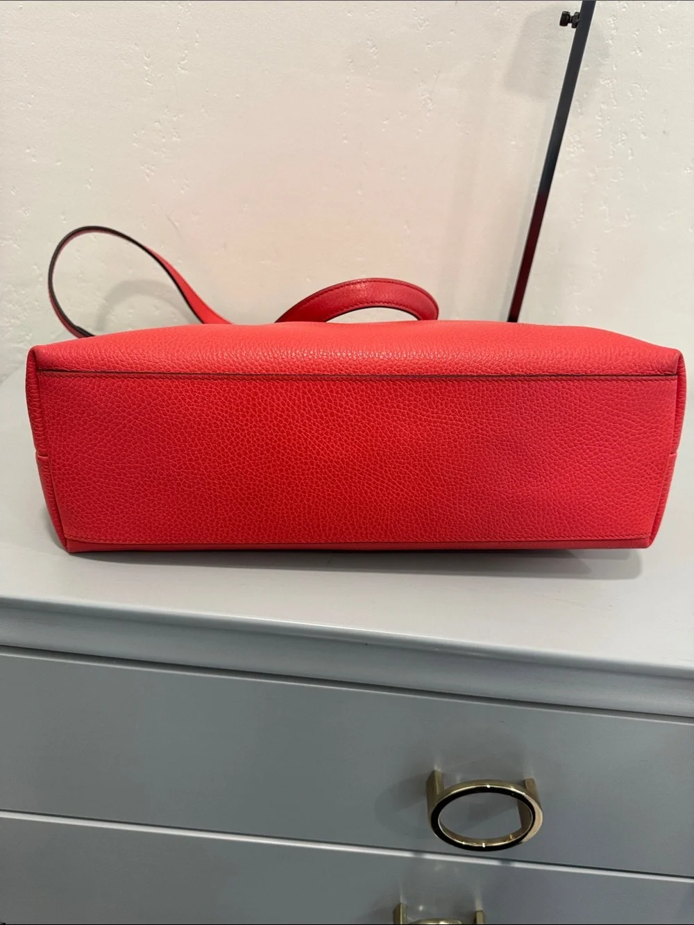 Gucci Bamboo pebbled leather dome with Shoulder Strap